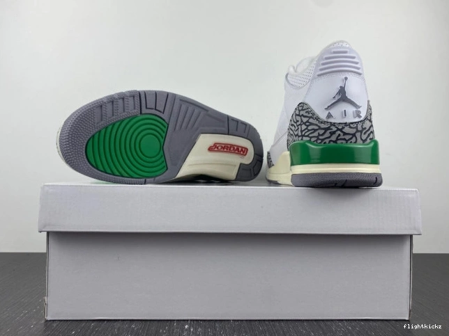 CK9246-136 3 Jordan Retro (W) Green Lucky 0822